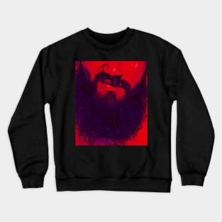 Cool Beard Hipster Crewneck Sweatshirt